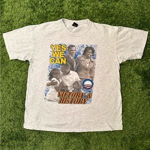 ❌SOLD❌ Vintage 2008 Barack Obama Election Victory Rap Tee